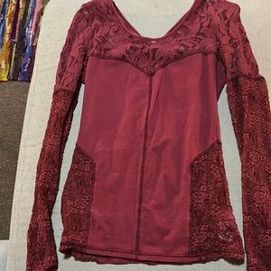 Sexy Red Cutout Shirt FreePeople XS